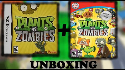 Plants Vs Zombies Nintendo Ds Edition Pc Version Unboxing Youtube