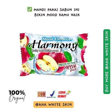 Jual Harmony Sabun Mandi Batang Aroma Buah Apel Segar Menaikkan Mood