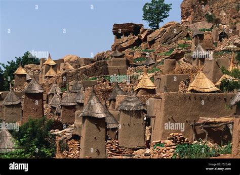 Ireli, Dogon village at the Bandiagara Escarpment (UNESCO World Heritage List, 1989), Mali Stock ...