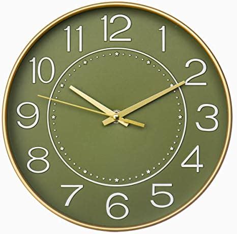 Amazon Mosewa Modern Wall Clock Silent Non Ticking Inch Wall