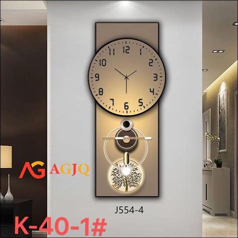 25*60cm Wall Clock Quality Acrylic Clock Pendulum Modern Design Clock Creative Quartz Silent ...