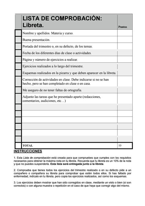 Lista de comprobación libreta by Eng Rub Issuu