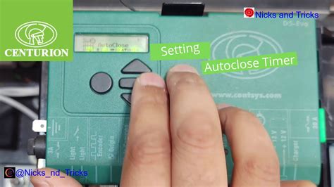 How To Program Autoclose Onto A Centurion D Evo Gate Motor Youtube