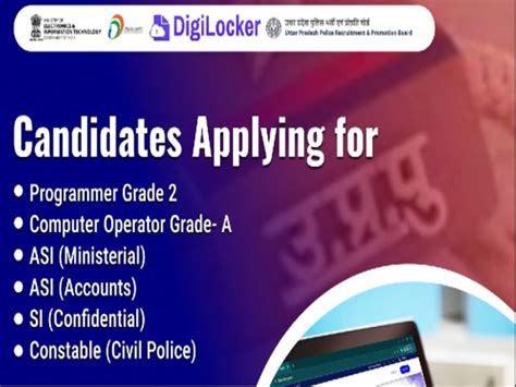 UPP UP Police Bharti DigiLocker Tweeted Constable SI ASI Candidates