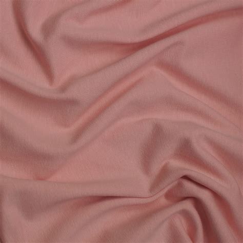 Bio Jersey Unistoff peach rose rosa von Stoffonkel Rest 150 cm für