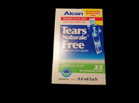 Alcon Tears Naturale Free Lubricant Eye Drops Soothing Protection