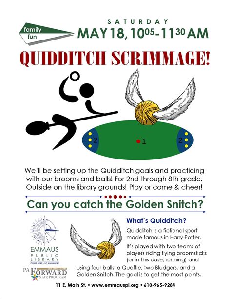 Quidditch - Emmaus Public Library