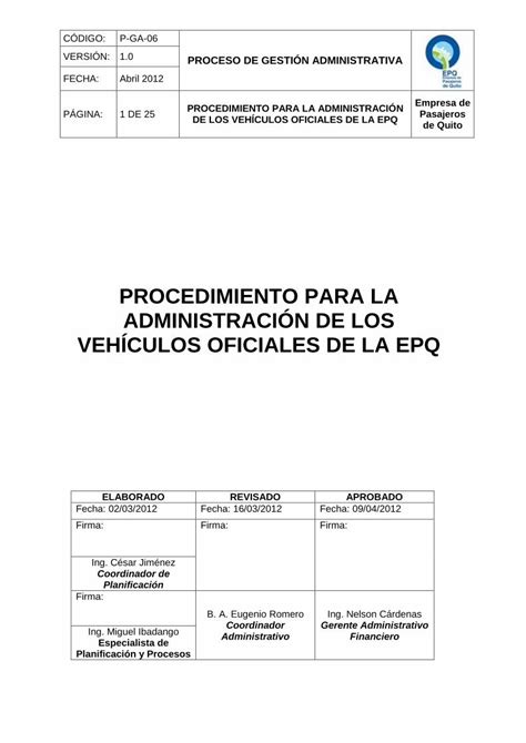 PDF PROCEDIMIENTO PARA LA ADMINISTRACIÓN DE INVENTARIO DE