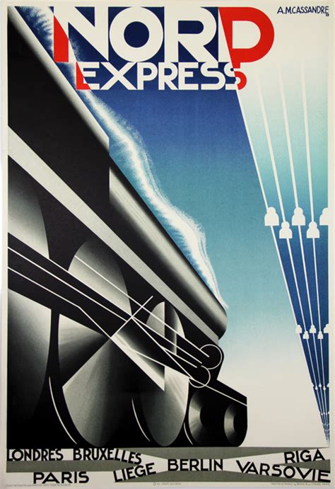 Affiche Nord Express Am Cassandre Reedition Imprim E Par Bedos