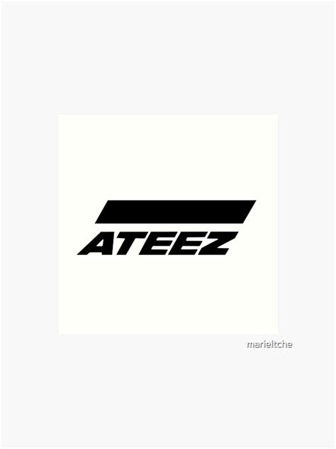 Ateez Logo Sticker By Marieltche Redbubble