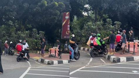 Viral Aksi Dugaan Pungli Sejumlah Pemuda Ke Pengendara Motor Lewati