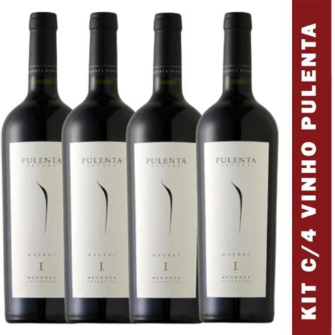 Vinho Argentino Tinto Pulenta Estate I Malbec Kit C 4 750ml Vinho