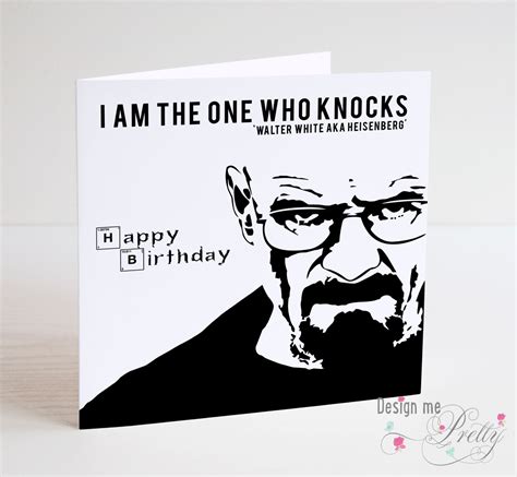 Breaking Bad Walter White Birthday Card Boyfriend Girlfriend Husband