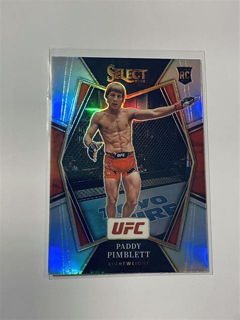 Paddy Pimblett UFC 2022 Select Premier Silver Prizm RC Rookier Card