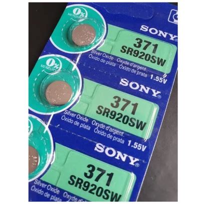 Bateria Pilha Sony 371 SR920SW 50 Unidades Shopee Brasil