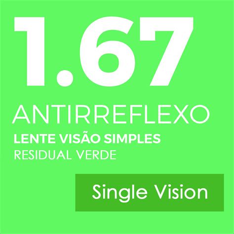 Lentes para Óculos HMC SVision CR 1 67 Slim Visão simples mais fina