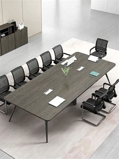 Conference table Long table simple modern small meeting room training ...