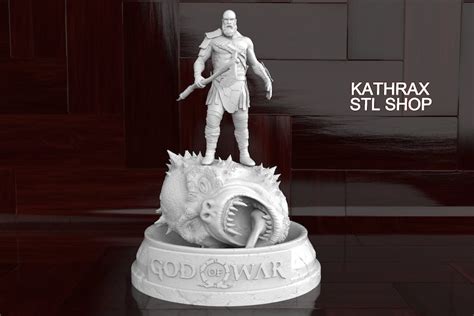 Kratos God Of War 3d Print Stl File Etsy