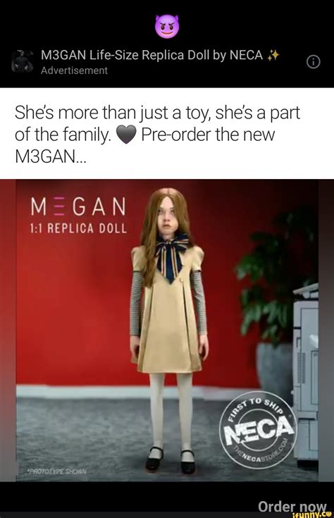 M3gan Life Size Replica Doll By Neca Advertisement Shes More Than Just