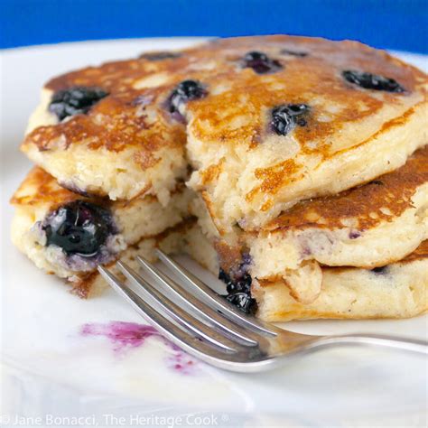 Delightful Blueberry Buttermilk Pancakes Gluten Free • The Heritage Cook