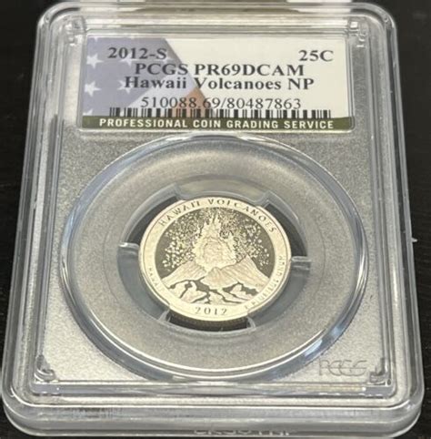 S Clad Hawaii Volcanoes Atb Quarter Pcgs Pr Dcam Actual Coin