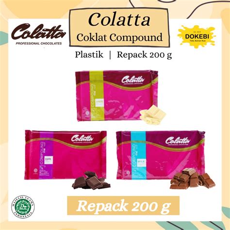 Jual DARK CHOCOLATE COLATTA 200G DARK CHOCOLATE COMPOUND DARK COKLAT