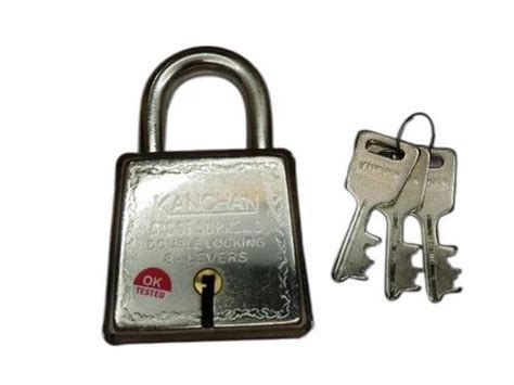 Kanchan With Key Polished Iron Padlock Door Padlock Size 70mm At Rs