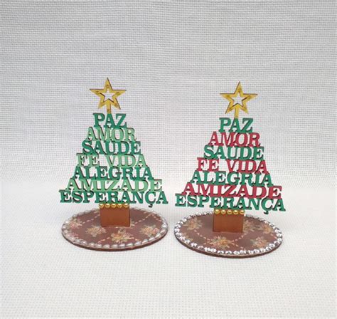 Mini Árvore de Natal dos Desejos Kit 2 Unidades Elo7