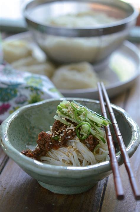 Korean Noodles With Beef Sauce Beyond Kimchee Recipe Vermicelli