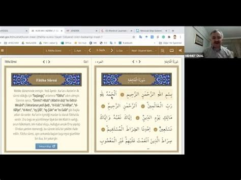 1 Cüz İlk Sayfalar Fatiha Sûresi 1 7 Bakara Sûresi 1 20 Prof Dr
