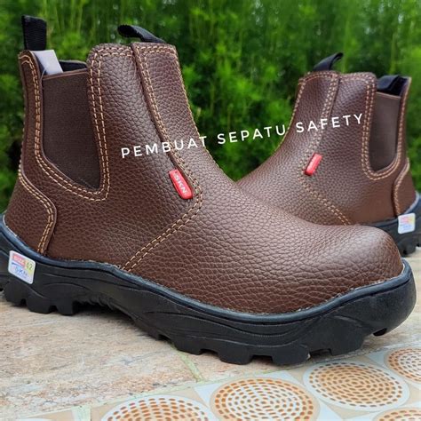 Jual Kode Qmmih Sepatu Safety Slip On Elastis King Skn Ujung Besi