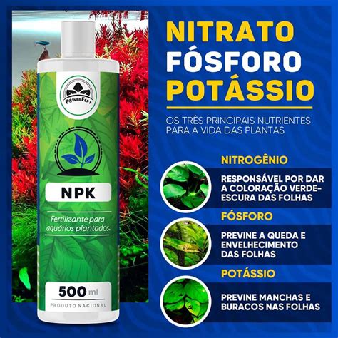 Fertilizante Líquido Powerfert Npk para Aquário Plantado 500 Ml Item