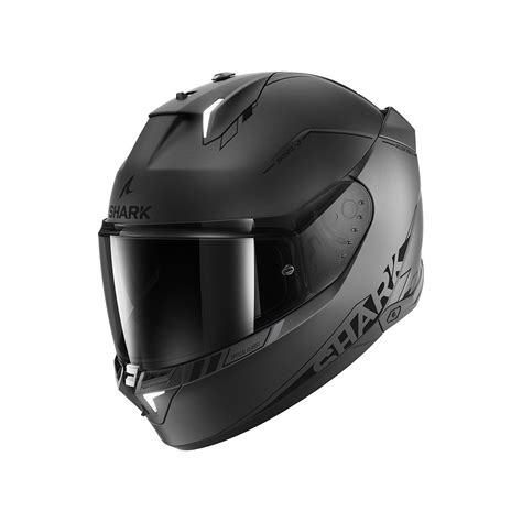 Casco Shark Skwal I Blank Sp Antracita Negro Plata