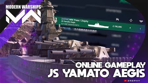 JS Yamato Aegis Gameplay Modern Warships YouTube