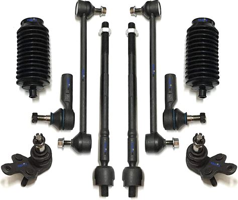 Amazon PartsW 10 Pc Front Suspension Kit Inner Outer Tie Rod