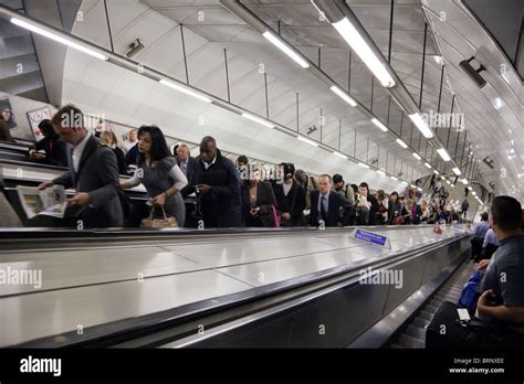 London Underground Tube Subway Escalators Hi Res Stock Photography And