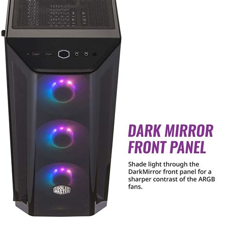 Cooler Master Masterbox Mb520 Mesh Argb Atx Mid Tower Cabinet Black Techpc7