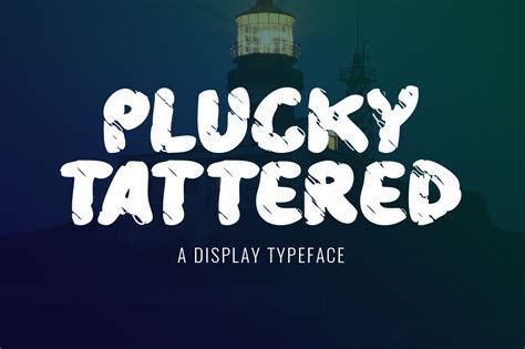 Plucky Tattered Font by Contour Fonts · Creative Fabrica