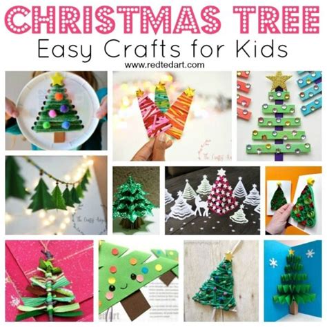 Easy Christmas Tree Crafts for Kids - Red Ted Art - Kids Crafts