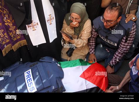 De Mayo De Jenin Cisjordania Palestina Los Periodistas