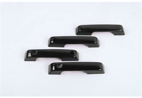 For 2021 2024 Ford F150 Gloss Black Door Handle Covers F 150 W Smartkey Hole Ebay