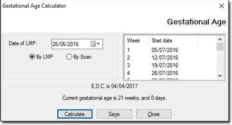 Gestational Age Calculator