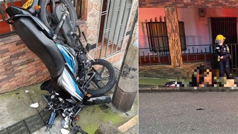 Motociclista Muri Tras Un Choque Contra Un Poste Y Dos Motos En La