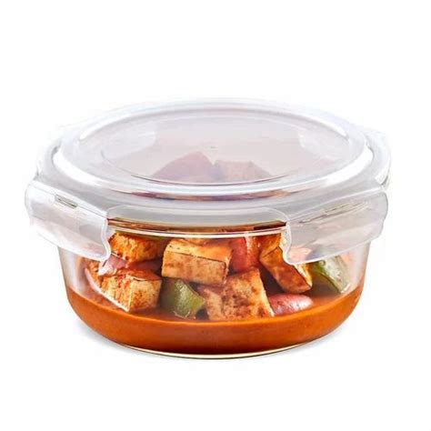 Glass Borosil Klip N Store 400 Ml Round Container For Food Storage At Best Price In Noida