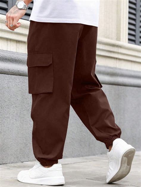 Manfinity Homme Pantalones De Trabajo Holgados De Talla Grande Para