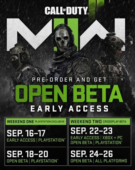 Call Of Duty Modern Warfare 2 Announces Open Beta And Early Access