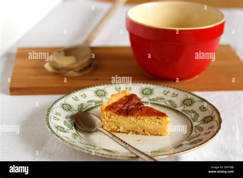 Slice Of Custard Tart Hi Res Stock Photography And Images Alamy