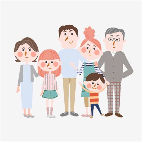 Grandparents Love Vector Hd PNG Images, Lovely Family Portrait Lovely Family Photo Grandparents ...