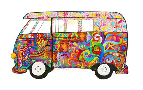 VW hippie bus art by Denver-based artist Spirit Pervades Matter — the vela ranch