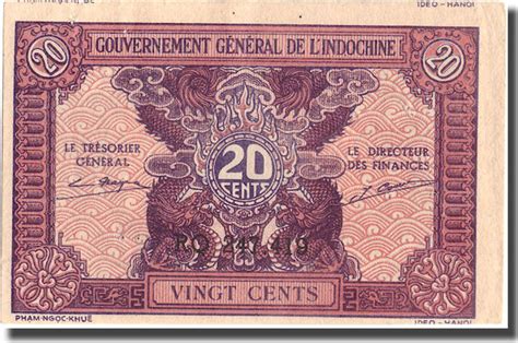 French Indo China Cents Banknote Undated Km Unc Ma